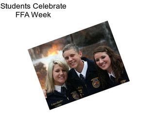 Students Celebrate FFA Week