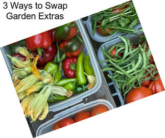 3 Ways to Swap Garden Extras