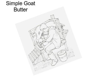 Simple Goat Butter