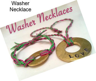 Washer Necklace