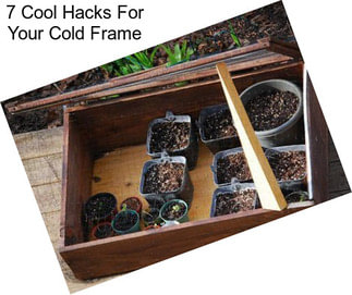 7 Cool Hacks For Your Cold Frame