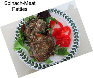 Spinach-Meat Patties