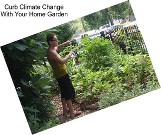 Curb Climate Change With Your Home Garden
