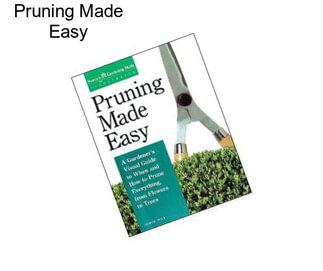 Pruning Made Easy