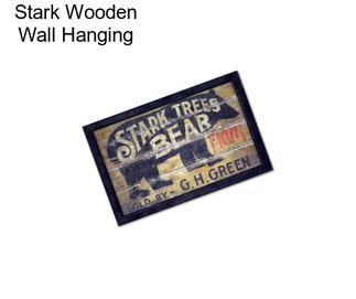 Stark Wooden Wall Hanging