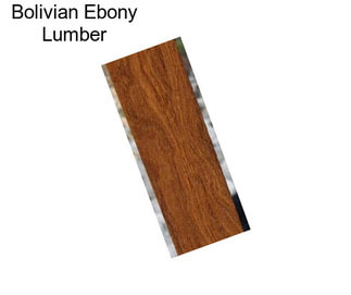 Bolivian Ebony Lumber