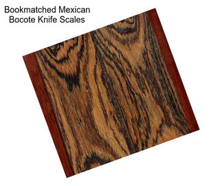 Bookmatched Mexican Bocote Knife Scales