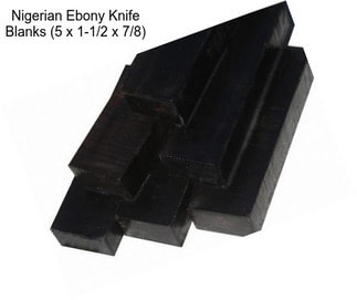 Nigerian Ebony Knife Blanks (5 x 1-1/2 x 7/8\
