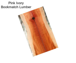 Pink Ivory Bookmatch Lumber