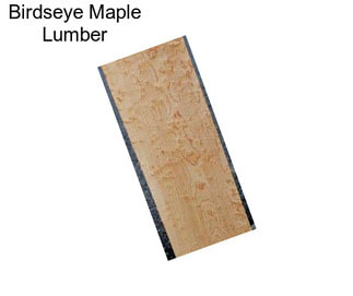 Birdseye Maple Lumber