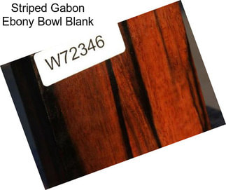 Striped Gabon Ebony Bowl Blank