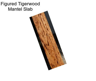 Figured Tigerwood Mantel Slab