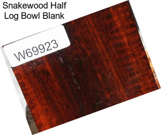 Snakewood Half Log Bowl Blank