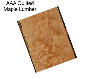 AAA Quilted Maple Lumber