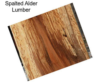 Spalted Alder Lumber