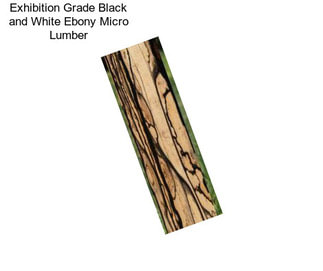 Exhibition Grade Black and White Ebony Micro Lumber