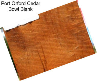 Port Orford Cedar Bowl Blank