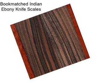 Bookmatched Indian Ebony Knife Scales