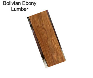 Bolivian Ebony Lumber