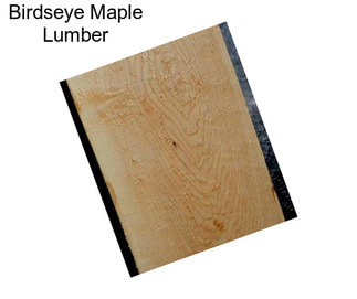 Birdseye Maple Lumber