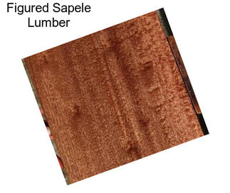 Figured Sapele Lumber