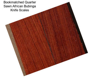 Bookmatched Quarter Sawn African Bubinga Knife Scales