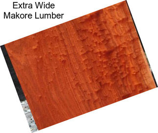 Extra Wide Makore Lumber