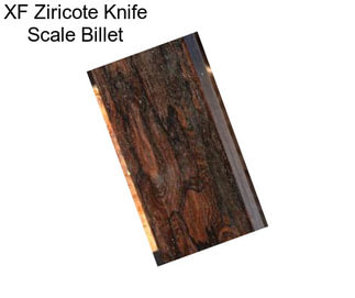 XF Ziricote Knife Scale Billet