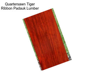 Quartersawn Tiger Ribbon Padauk Lumber