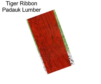 Tiger Ribbon Padauk Lumber