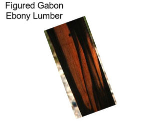 Figured Gabon Ebony Lumber