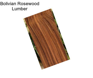 Bolivian Rosewood Lumber