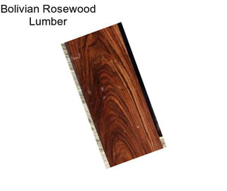 Bolivian Rosewood Lumber