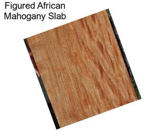 Figured African Mahogany Slab