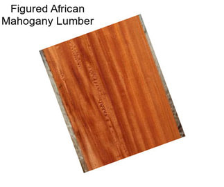 Figured African Mahogany Lumber