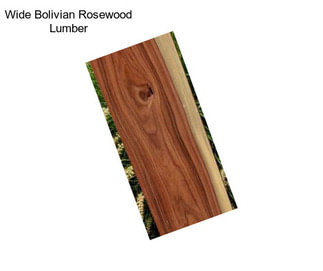 Wide Bolivian Rosewood Lumber
