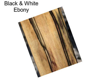 Black & White Ebony