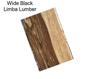 Wide Black Limba Lumber