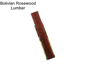 Bolivian Rosewood Lumber