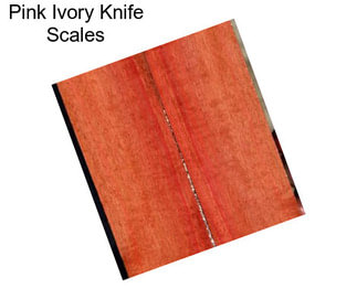 Pink Ivory Knife Scales
