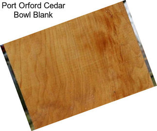 Port Orford Cedar Bowl Blank