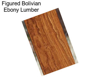 Figured Bolivian Ebony Lumber