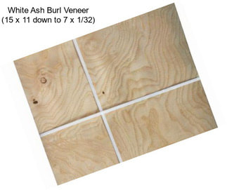 White Ash Burl Veneer (15\