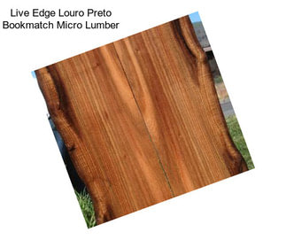 Live Edge Louro Preto Bookmatch Micro Lumber