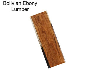 Bolivian Ebony Lumber