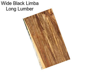 Wide Black Limba Long Lumber