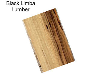 Black Limba Lumber