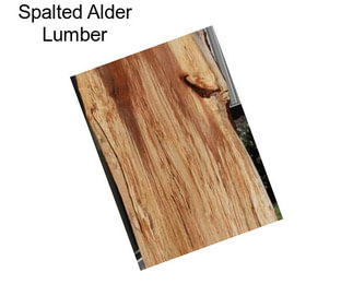 Spalted Alder Lumber