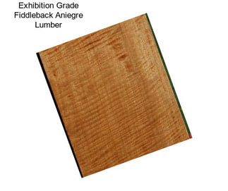 Exhibition Grade Fiddleback Aniegre Lumber