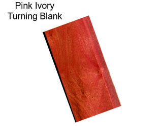 Pink Ivory Turning Blank